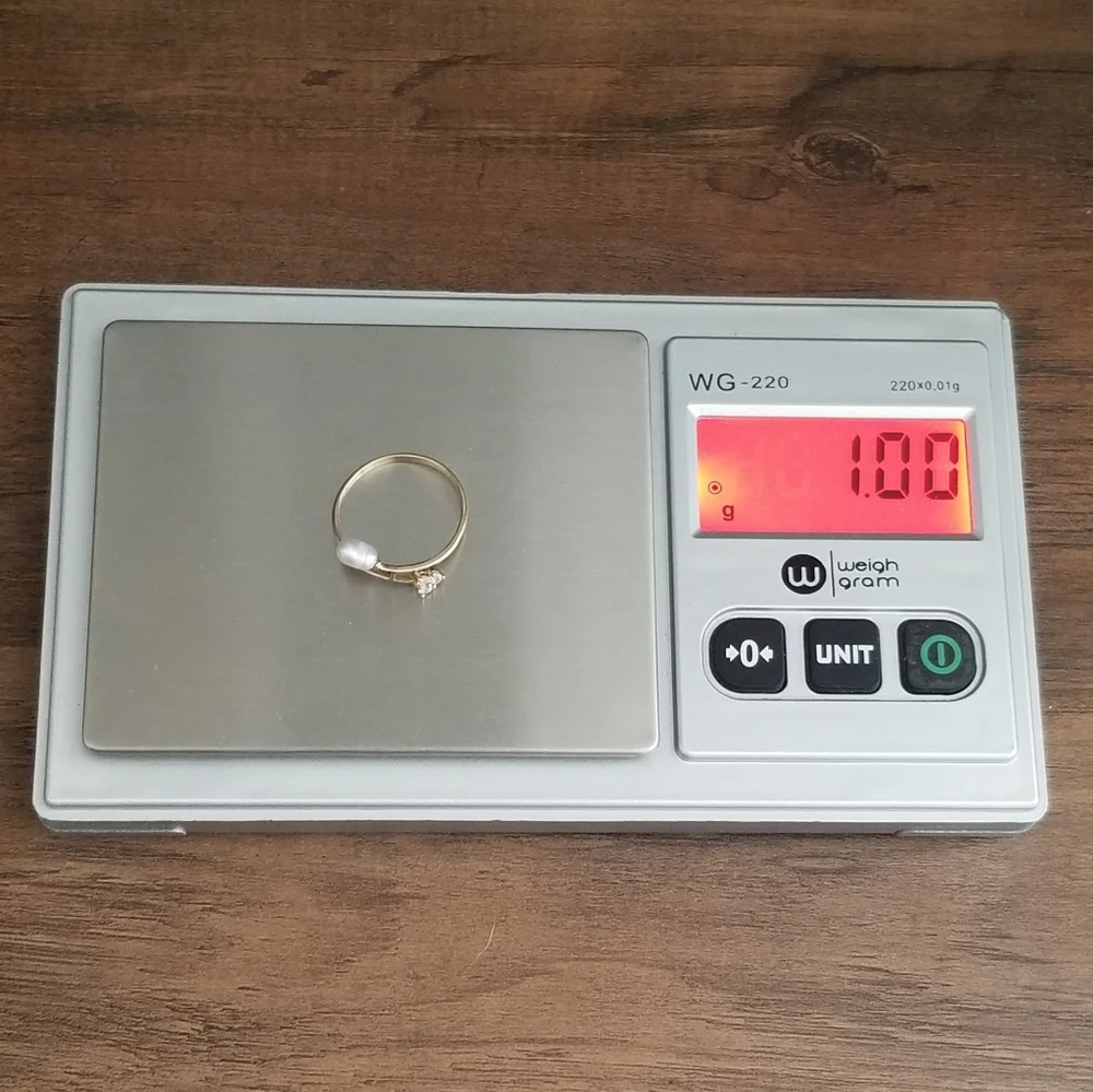 10K Gold Rice Pearl Ring - Picture 11 of 11